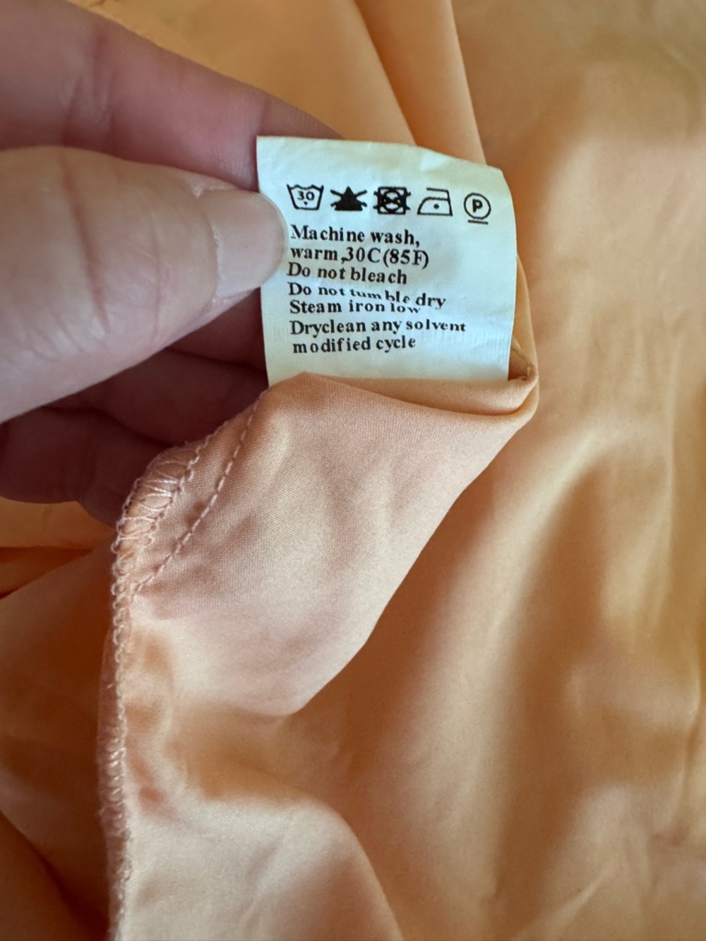 Peach Smocked Maxi Dress - Picture 5 of 5